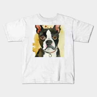 Boston Terrier Pop Art - Dog Lover Gifts Kids T-Shirt